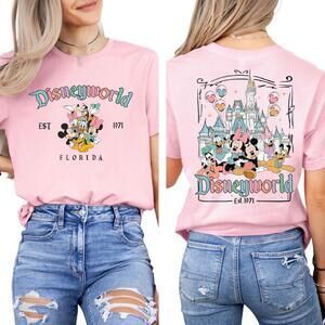 Florida Magic Kingdom Trip T-Shirt Family Vacation Matching Tee Men 2 Sided
